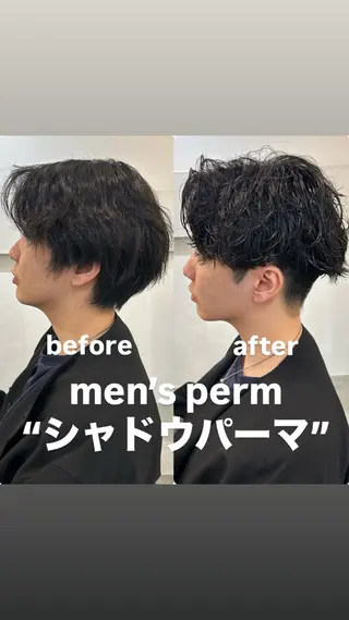 パーマ メンズ メンズ清潔感のプロ 💈メンズパーマ藤田のヘアスタイル