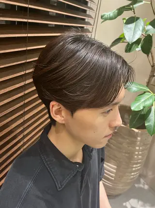 ショート パーマ レイヤー似合わせ 透明感カラーりきやのヘアスタイル