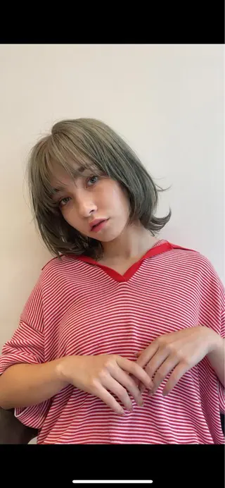 ミディアム 村澤 拓弥のヘアスタイル