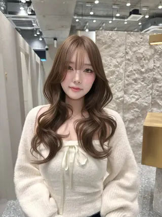 ロング カラー 上品モテヘア🩶 karen🩶のヘアスタイル