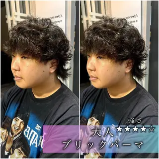 ミディアム パーマ メンズ 似合う髪型見つけます AYAKAのヘアスタイル