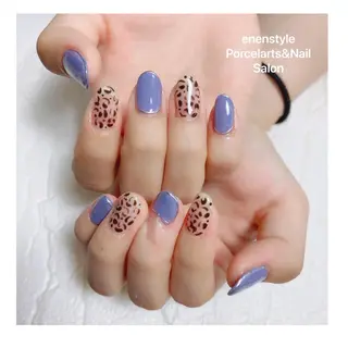 ミディアム ネイル 🐾enen style 🐾のネイルデザイン