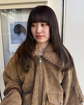 ロング カラー 藤澤 聖奈のヘアスタイル