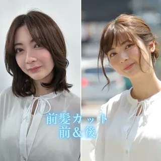 ロング Endearing 🌟銀座のヘアスタイル