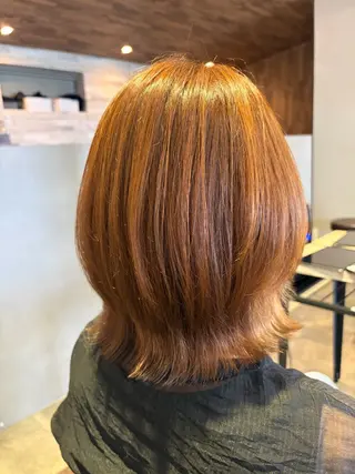 ミディアム カットモデル RURUのヘアスタイル