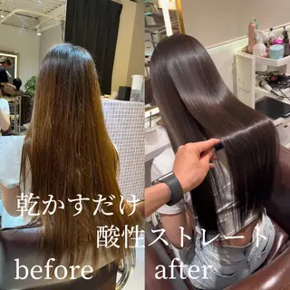 ロング カラー 髪質改善・縮毛矯正 特化・ユウシンのヘアスタイル