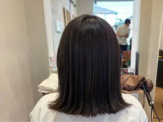 ミディアム カラー ショート✖️縮毛矯正 ✂️秋山知穂✂️のヘアスタイル