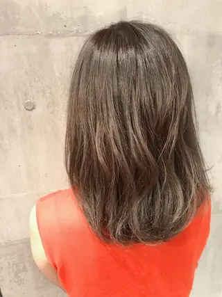 ミディアム カラー 田室 和幸 河原町のヘアスタイル