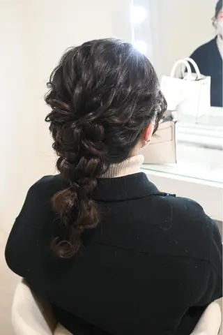 ヘアアレンジ 麻優 ヘアセットのヘアスタイル