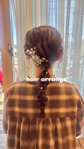 ヘアアレンジ メンズカットパーマ/ ヘアセット🎀Amiのヘアスタイル