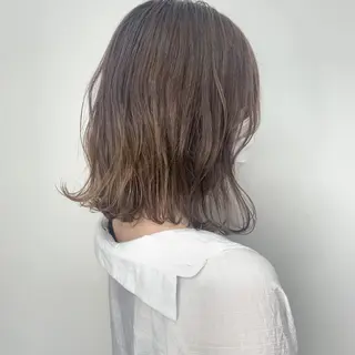 ミディアム カラー 𖧷 ⁺. 大人ヘア Yui 𓂃𓈒𓏸のヘアスタイル
