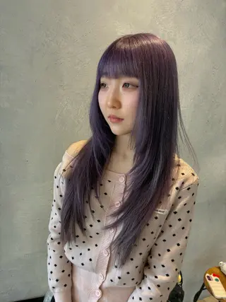 ロング カラー 池袋 半個室 大人女性ヘアのヘアスタイル