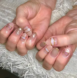 ショート カラー パーマ ヘアアレンジ メンズ キッズ ネイル マツエク・マツパ el. by Aoのネイルデザイン