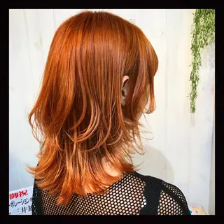 セミロング カラー 髪質改善カラー ショートボブ専門のヘアスタイル