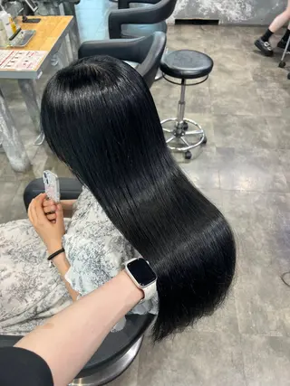 セミロング パーマ 💖似合わせカラー ブリーチ💖レイヤーのヘアスタイル