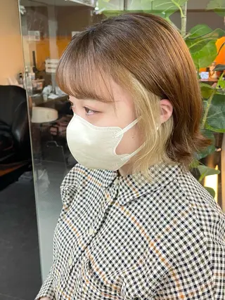 カラー yasuハイトーン/ デザインカラーのヘアスタイル