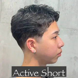 ショート パーマ ヘアアレンジ メンズ MENIN メンズ サロン　望月　涼太のヘアスタイル
