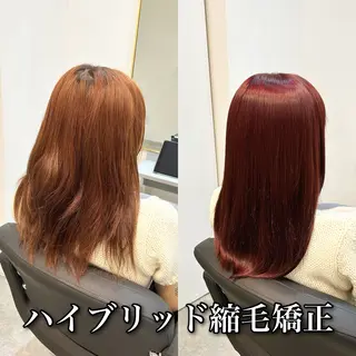 ロング カラー パーマ ブリーチ縮毛矯正/ デサキ ショウヘイのヘアスタイル