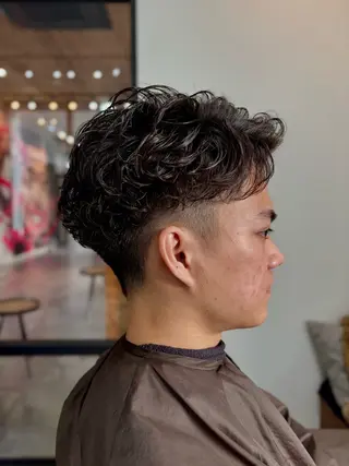 パーマ メンズ メンズカット クドウユウキのヘアスタイル