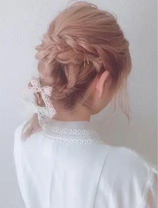 ミディアム ヘアアレンジ カットモデル募集中/ 店長/角田真哉のヘアスタイル