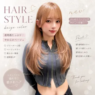 カラー 富永 愛梨のヘアスタイル
