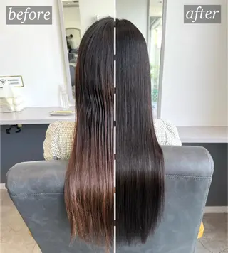 ロング 癖戻りなし縮毛矯正× 髪質改善✂︎戸祭　伶のヘアスタイル