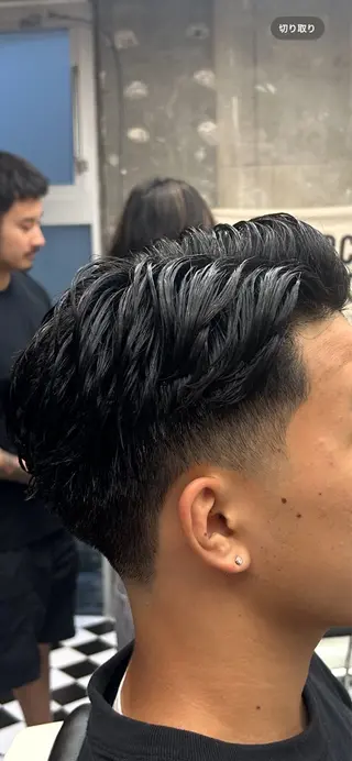 パーマ メンズ 中津川 侑那のヘアスタイル