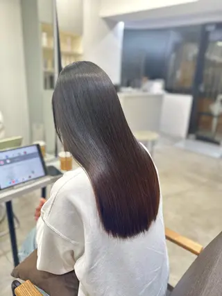 ロング パーマ ハイトーンカラー が絶対可愛い✨泰聖✨のヘアスタイル