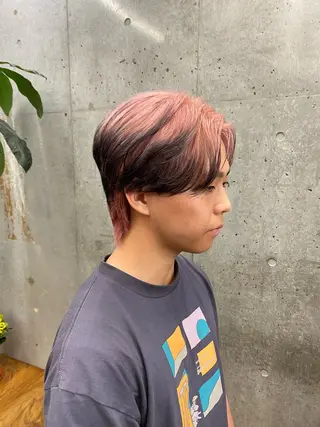 カラー メンズ 🌈艶ハイトーン特化 🌈NOZOMUのヘアスタイル