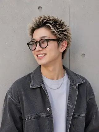 カラー メンズ 宇梶 千愛のヘアスタイル