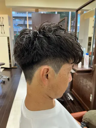 ショート パーマ メンズ 🧊メンズ特化🧊 高木航希のヘアスタイル