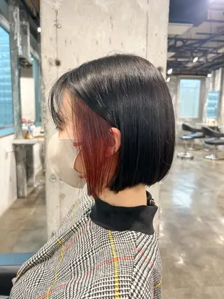 ショート カラー 【縮毛矯正ブリーチ】 MANATO🌈のヘアスタイル