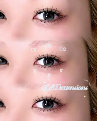 マツエク・マツパ 大阪福島🎀るのん 韓国束感マツエク🧁のマツエク・マツパデザイン