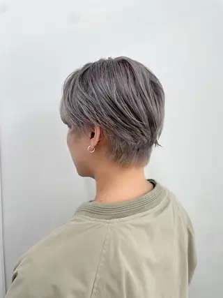 ショート カラー メンズ 新宿/艶髪ハイトーン KEIKO🩷のヘアスタイル