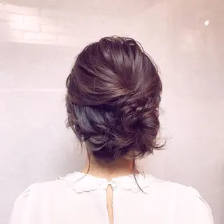 ミディアム ヘアアレンジ Satsuki ✂︎♡のヘアスタイル