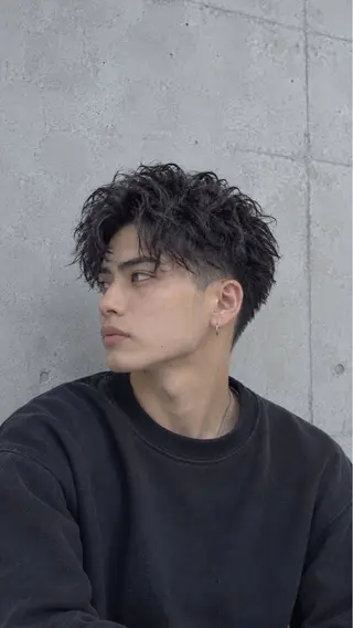 ショート メンズ 🦕望月渉🦕 パーマ🌪️ブリーチのヘアスタイル