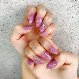 セミロング カラー パーマ ヘアアレンジ メンズ キッズ ネイル マツエク・マツパ Salon Ｋのネイルデザイン