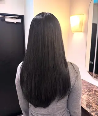 ロング カラー Ako  カット・ 縮毛矯正モデル募集のヘアスタイル