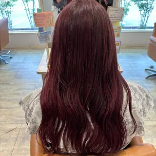 ロング カラー ヘアアレンジ メンズ MIRUKA/ 暖色カラー/ベージュのヘアスタイル