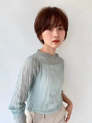 ショート 艶髪 森田/嵩士のヘアスタイル