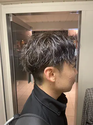パーマ メンズ 心斎橋/メンズ /ルレイル/地形真希のヘアスタイル