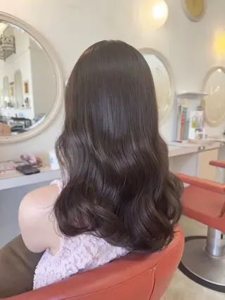 セミロング カラー 加々谷 聡吾のヘアスタイル