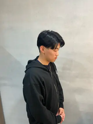 ショート パーマ メンズ ルプラボウ 沖  大雅のヘアスタイル