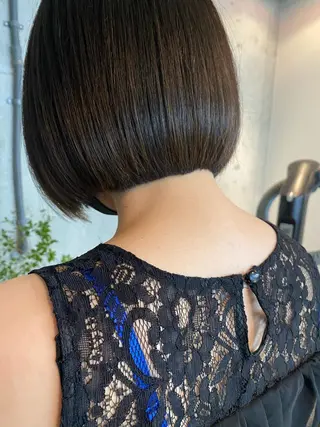 ショート ヘアアレンジ 美髪矯正 韓国レイヤーのヘアスタイル