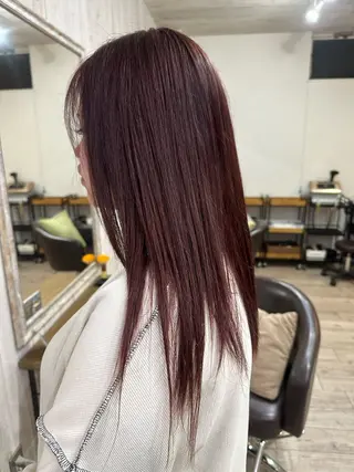ロング カラー 蒔山 菜夕子のヘアスタイル