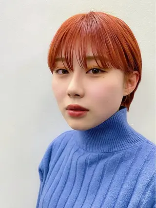 ショート カラー 似合わせレイヤー/ ケアパーマ/高倉のヘアスタイル