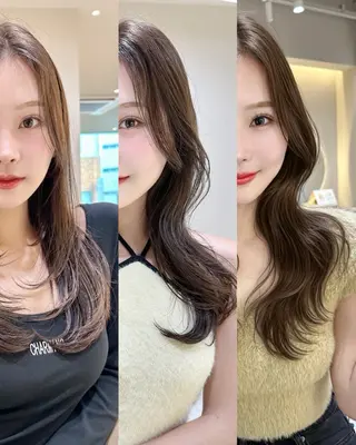 セミロング カラー ヘアアレンジ 北村 誉 /パーソナルカラーのヘアスタイル