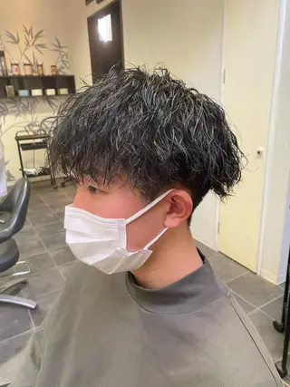 ショート パーマ 赤み消し×髪質改善 🍏上田晃司のヘアスタイル
