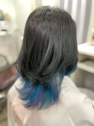 セミロング カラー 韓国ヘア🤍髪質改善 🇰🇷AKANEのヘアスタイル