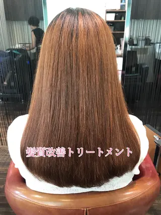 ロング 縮毛矯正/ 髪質改善 /ショート 圍 崇行のヘアスタイル